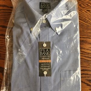 Jos. A. Bank Men's Blue White Shirt Slim Fit